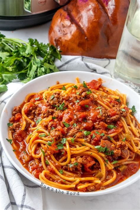 Instant Pot Spaghetti With Meat Sauce Nums The Word