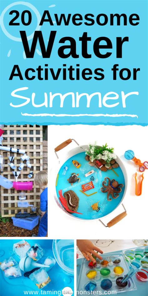 20 Awesome Water Activities For Kids Taming Little Monsters