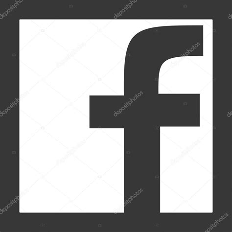 Facebook Icon Black And White Vector 154468 Free Icons Library