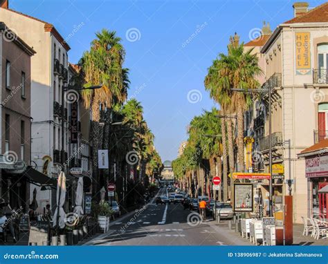 Streets And Buildings Of Perpignan Pyrenees Orientales France