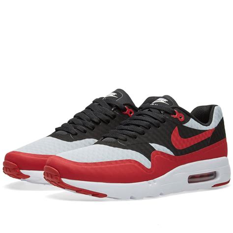 Nike Air Max 1 Ultra Essential Pure Platinum And Gym Red End Uk
