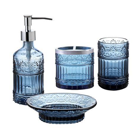 Bathroom Accessories Set 4 Piece Bath Accessory Completes With Soap