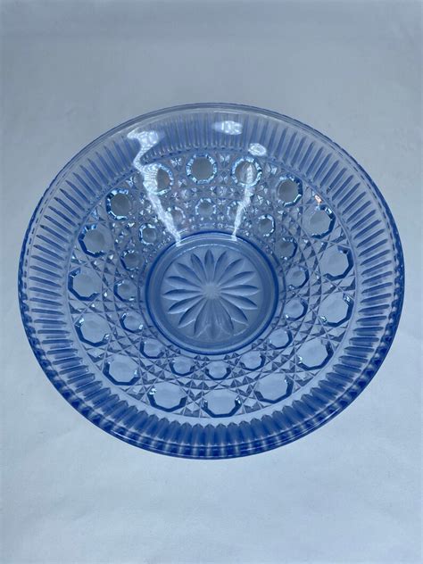 Vintage Blue Opaque Glass Bowlcandy Dish Etsy