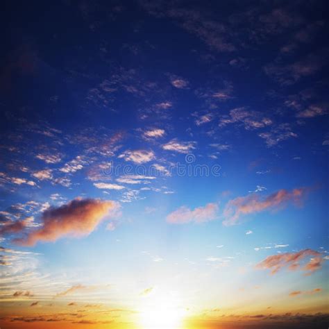 Amazing Sunset Sky Stock Image Image Of Nature Resolution 22407615