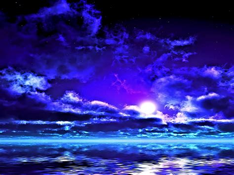 Purple And Blue Clouds Hd Wallpaper Background Image