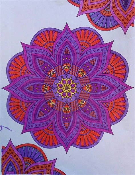 Mandala Colored With Gel Pens And Sharpieby Me Gel Pens Coloring