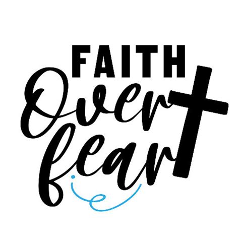Faith Over Fear Svg Dxf Eps Png Files Instant Etsy
