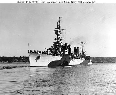 Cruiser Photo Index Cl 7 Uss Raleigh Navsource Photographic History