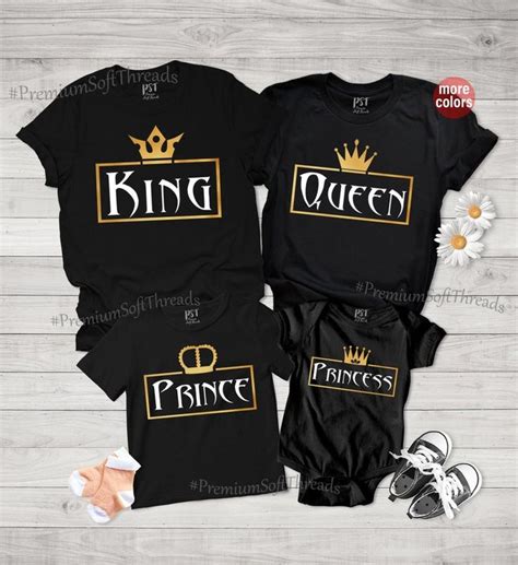 Personalized T Shirts Custom Shirts King Queen Prince Princess