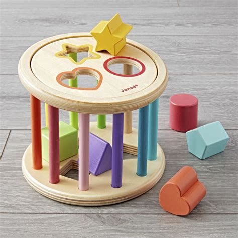 Shop Janod Baby Shape Sorter Toy This Colorful Shape Sorter Includes