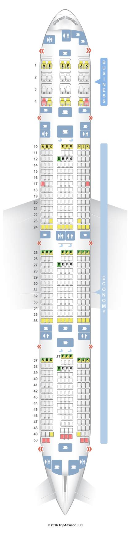 Seatguru Seat Map Qatar Airways Boeing Er W V