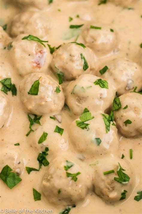 Crockpot Swedish Meatballs Belle Of The Kitchen