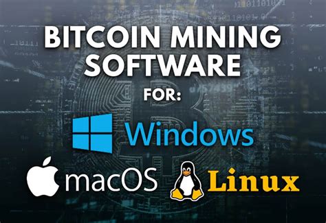 A free powerfull mining software for mining bitcoins or other cryptocurrencies. Bitcoin Mining Software For Windows, Mac, Linux 2020