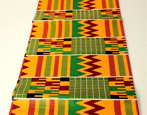 Kente Fabric By The Yard African Fabric Kente Fabric Face Etsy