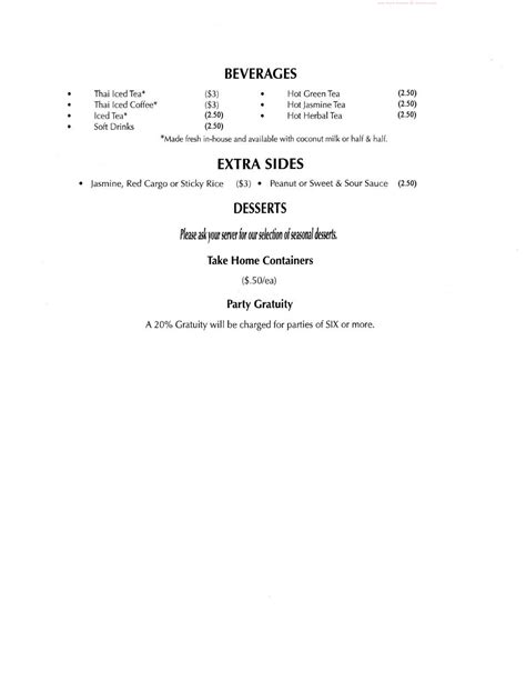 Online Menu of Naung Mai Thai Kitchen Restaurant, Hilo, Hawaii, 96720