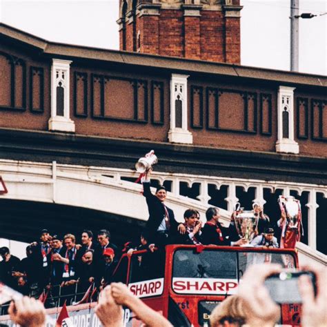 90s Football On Twitter Manchester Uniteds Treble Parade 1999