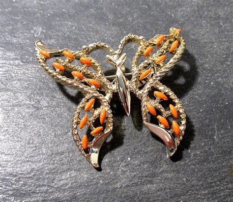 Butterfly Pin Vintage Gerrys Enamel Butterfly Brooch One Etsy