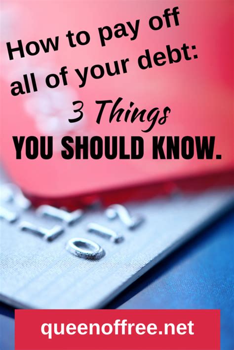 But ad's work very gradually, so sometimes it can be hard to remember what it was like before. How to Pay Off All Your Debt: Three Things You Need to Know