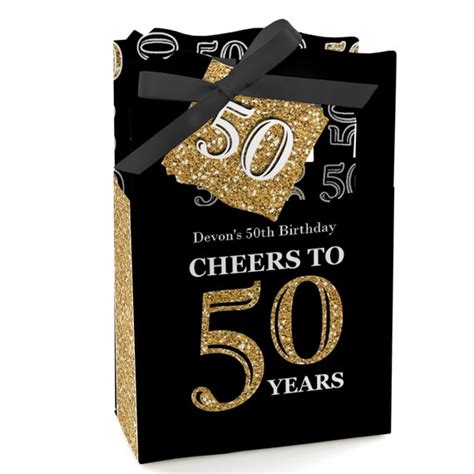 50th Birthday Party Favors For Birthday Parties Favor Boxes Etsy
