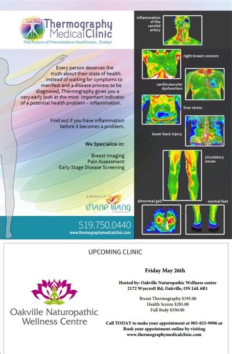 onwc s next thermography day friday may 26 2017 oakville naturopathic wellness centre