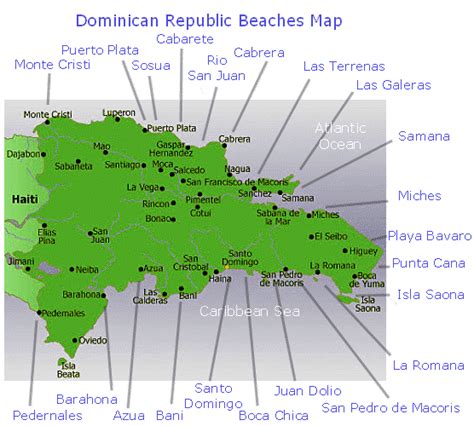 Best Beaches In Dominican Republic Map Printable Maps Online