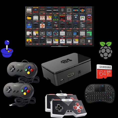 Retropie Emulation Console W4 Controllers Plug And Play Fully Loaded