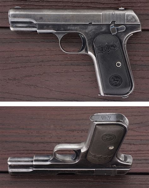 Colt 1903 Hammerless Pocket Type Ii 32 Acp Semiauto Pistol Made 1909 C