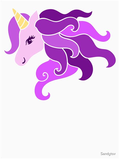 Unicorn Purple Unicorn Clipart Unicorn Head Unicorn Face Womens