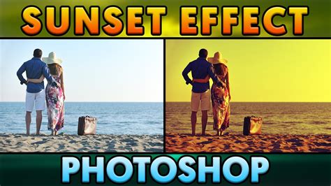 How To Create Sunset Effect In Photoshop Youtube
