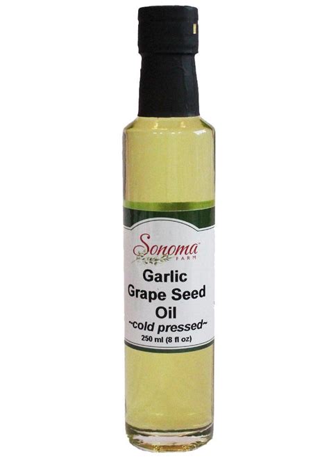 #6 grape seed oil soothes scalp irritation. Buy fresh Garlic Grape Seed Oil Expeller Pressed 250ml/8 ...