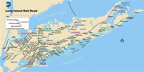 Long Island Rail Road Long Island Railroad Map Long Island Island Map