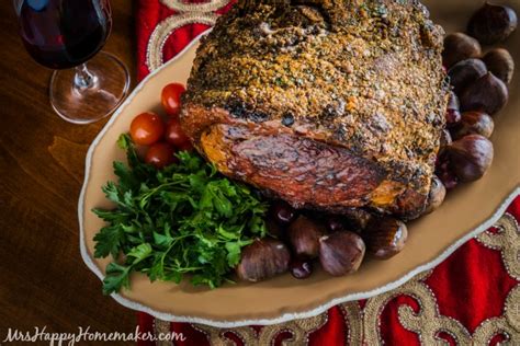 The prep time for this meal is ten minutes or less and once it's in the oven, you barely have to think. The Perfect Prime Rib - Mrs Happy Homemaker