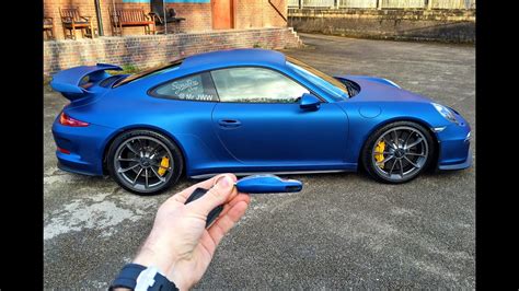 Wrapping My Porsche 991 Gt3 Blue By Signature Group Youtube