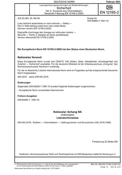 To the comparable mark alcubipb, material no. DIN EN 12195-2:2001 DE - Ladungssicherungseinrichtungen ...