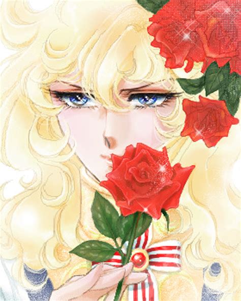 Red Rose Flower Oscar Lady Blond Girl Anime Wallpaper 1440x1800