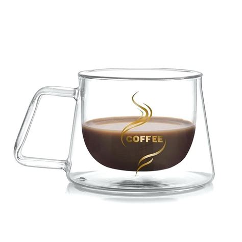 Чаша за кафе Quasar And Co® двустенна чаша термоустойчив Ø 78 X ч 7 см Прозрачен 230 мл