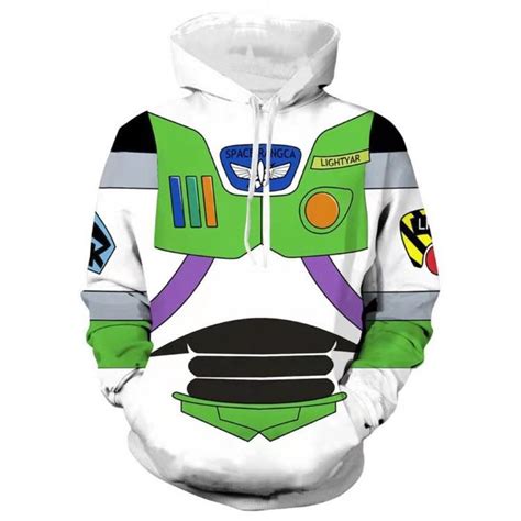 Toy Story Adult Buzz Lightyear Hoodie Costume Toy Story Woody Buzz Lightyear 3d Hoodies
