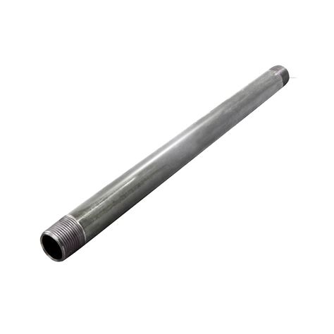 The Plumbers Choice 1 In X 18 In Galvanized Steel Pipe 1018pgl The
