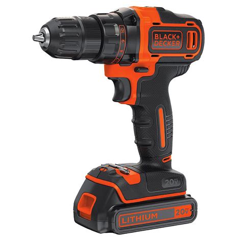 Blackdecker 20v Max Lithium Ion Cordless 38 Inch Drilldriver With