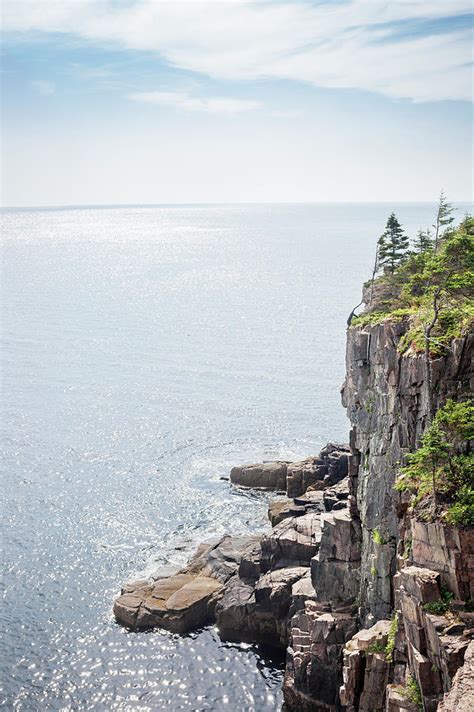 Cliffs At The Coast Of Maine Usa By Raimund Koch