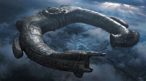 The Magnificent Science Fiction Art Of Steven Messing Alien Ship