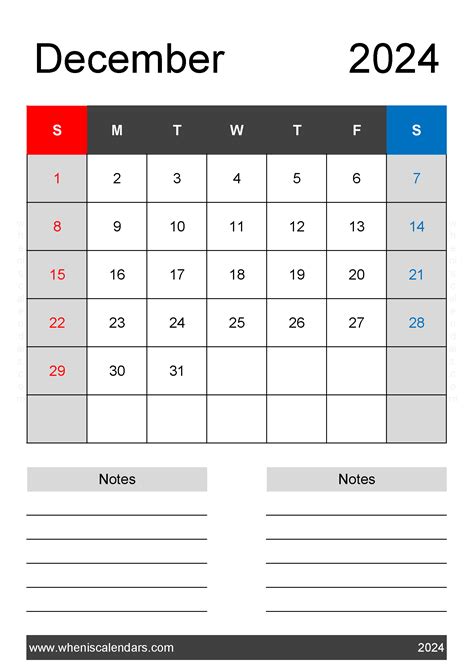 Download December Weekly Calendar 2024 Printable A4 Vertical 124222