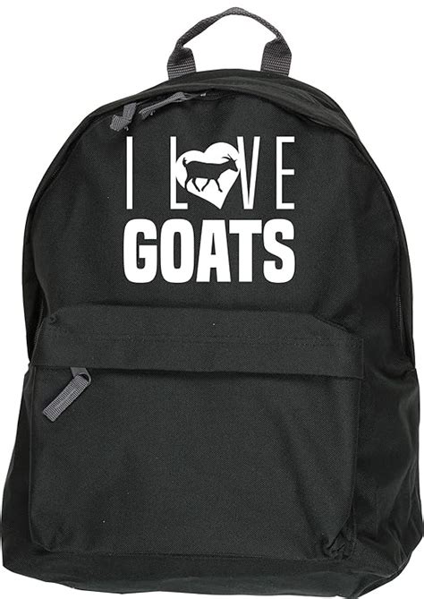 hippowarehouse i love goats backpack ruck sack dimensions 31 x 42 x 21 cm capacity 18 litres