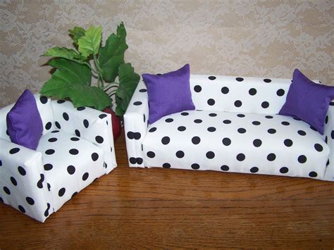 Polka Dot Couch And Chair Bean Bag Chair Toddler Bed Home Decor