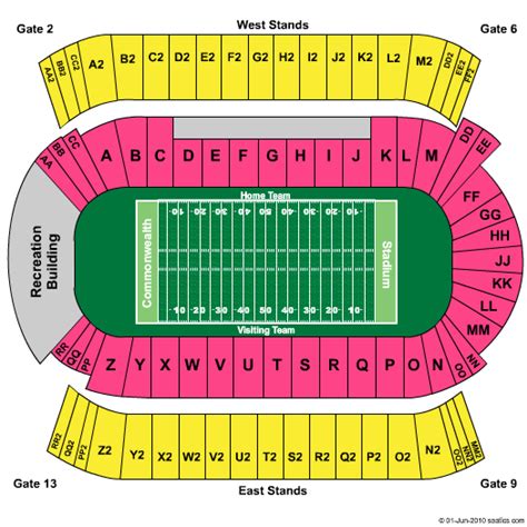 Edmonton Concert Tickets Seating Chart Commonwealth Stadium Football