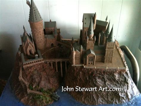 Hogwarts Castle Harry Potter Scratch Made Model By Johnstewartart On