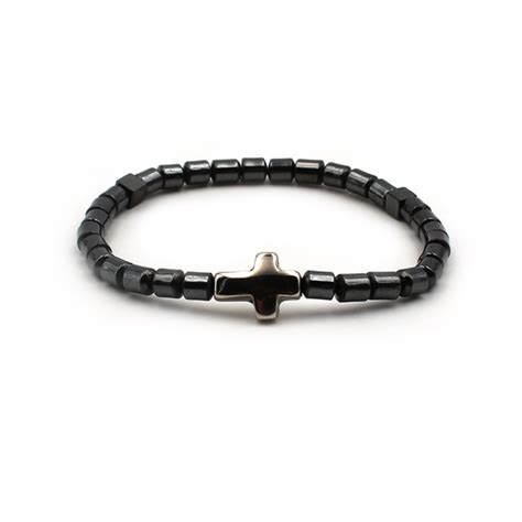 Bracelet 3 Dizaines De Chapelet Hématite Sur élastique