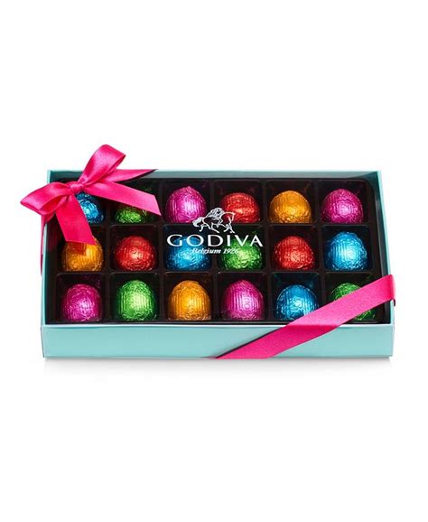 Godiva Foil Wrapped Chocolate Easter Egg T Box 18 Piece Macys