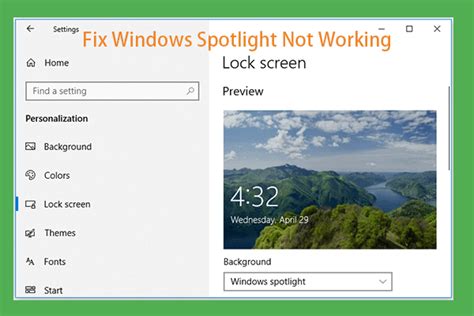 Fix Windows Spotlight Not Working 2023 4 Ways Minitool
