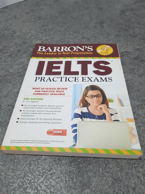 Buku Barrons IELTS Practice Exams Buku Alat Tulis Buku Pelajaran Di